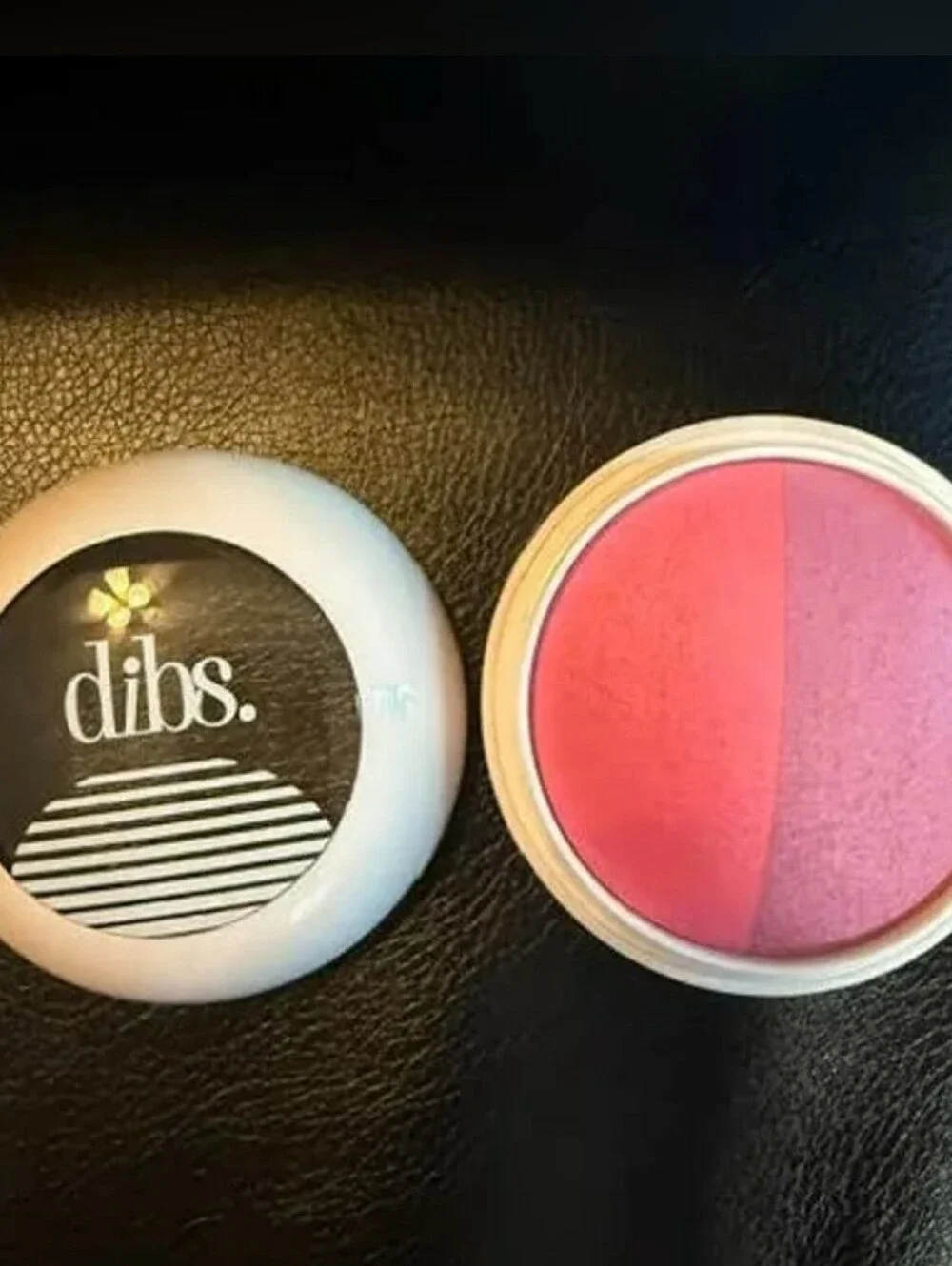 👡Face Need👡BNIB DIBS Beauty Travel Size VIP PINK The Duet Baked Blush Duo!